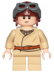 LEGO Anakin Skywalker (Short Legs, Reddish Brown Aviator Cap) minifigure