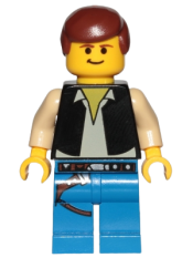 LEGO Han Solo, Blue Legs (20th Anniversary Torso) minifigure