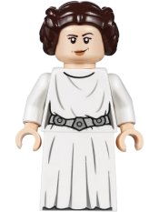 LEGO Princess Leia (White Dress, Detailed Belt, Skirt Part) minifigure