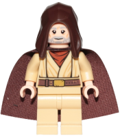 LEGO Obi-Wan Kenobi (Old, Standard Cape, Hood Basic) minifigure