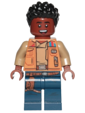 LEGO Finn - Medium Nougat Jacket and Dark Blue Legs with Holster minifigure