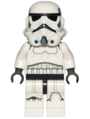 LEGO Imperial Stormtrooper (Dual Molded Helmet, Gray Squares on Back) - Male, Light Nougat Head, Frown minifigure