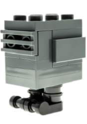 LEGO Gonk Droid (GNK Power Droid) Dark Bluish Gray, Black Feet minifigure