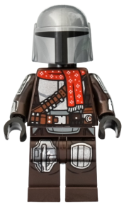 LEGO The Mandalorian / Din Djarin / 'Mando' - Red Christmas Scarf minifigure