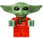 LEGO Grogu / The Child / 'Baby Yoda' - Red Christmas Sweater and Scarf minifigure
