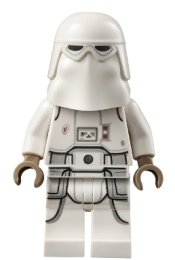 LEGO Snowtrooper, Printed Legs, Dark Tan Hands - Female, Reddish Brown Head minifigure