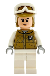 LEGO Hoth Rebel Trooper Dark Tan Uniform and Helmet, White Legs minifigure