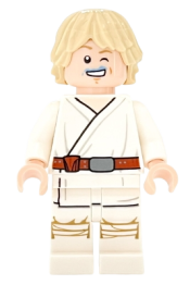 LEGO Luke Skywalker (Tatooine, White Legs, Blue Milk on Mouth) minifigure
