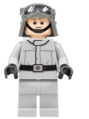 LEGO Imperial AT-ST Driver (Helmet with Molded Goggles, Light Bluish Gray Jumpsuit, Plain Legs) minifigure