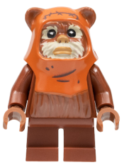 LEGO Wicket (Ewok), Hood with Wrinkles minifigure