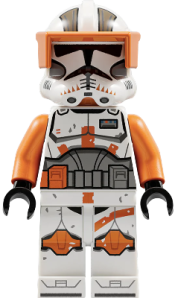 LEGO Clone Trooper Commander Cody, 212th Attack Battalion (Phase 2) - Printed Legs, Orange Visor minifigure
