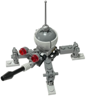 LEGO Dwarf Spider Droid (Dark Bluish Gray Dome, Black Cone 1 x 1) minifigure