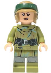 LEGO Princess Leia - Olive Green Endor Outfit minifigure