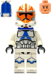 LEGO Clone Trooper, 501st Legion, 332nd Company (Phase 2) - Helmet with Holes and Togruta Markings, Blue Jet Pack minifigure