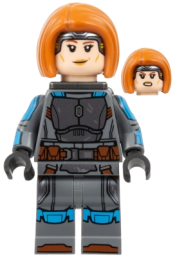 LEGO Bo-Katan Kryze - Printed Arms, Dark Orange Hair minifigure
