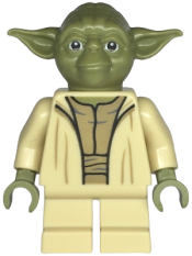 LEGO Yoda - Olive Green, Open Robe with Small Creases minifigure