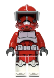 LEGO Clone Trooper Commander Fox, Coruscant Guard (Phase 2) - Dark Bluish Gray Visor, Printed Legs minifigure