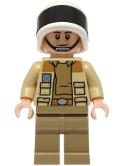 LEGO Captain Antilles - Dark Tan Shirt, Large Rank Badge set