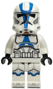 LEGO Clone Trooper, 501st Legion (Phase 2) - White Arms, Nougat Head, Helmet with Holes set