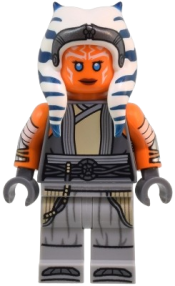 LEGO Ahsoka Tano (Adult) - Printed Arms, Light Bluish Gray Legs set