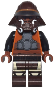 LEGO Lando Calrissian - Skiff Guard, Dark Brown Printed Legs set