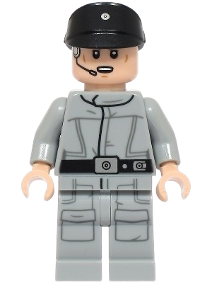 LEGO Imperial Crew - Black Cap, Open Mouth minifigure