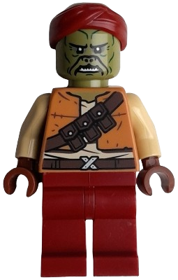 LEGO Kithaba (Klatooinian Skiff Guard) - Medium Nougat Vest (75397) minifigure