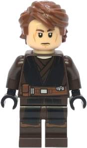 LEGO Anakin Skywalker - Dark Brown and Black Robe, Black Hands set