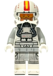 LEGO Clone Trooper Pilot (Phase 2) - Light Bluish Gray Arms, Nougat Head (75402) set