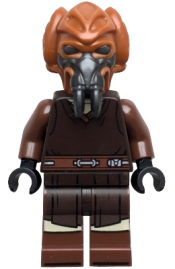 LEGO Plo Koon - Dark Brown Robe, Tan Shirt, Printed Legs set