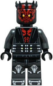 LEGO Darth Maul - Printed Legs with Silver Armor, Eyes without Black Pupils set