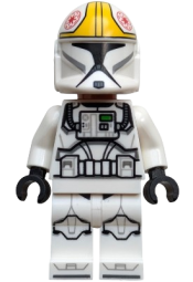 LEGO Clone Trooper Pilot (Phase 1) - Yellow Markings, Nougat Head set