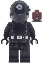 LEGO Imperial Gunner - Helmet with White Imperial Logo, Reddish Brown Head set