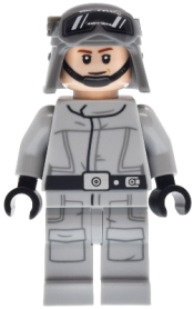 LEGO AT-ST Driver™ - Helmet with Molded Goggles, Light Bluish Gray Jumpsuit with Silver Dot, Printed Legs set