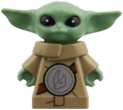 LEGO Din Grogu / The Child / 'Baby Yoda' - Long Robe, Beskar Rondel with Mudhorn Signet set