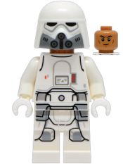 LEGO Imperial Remnant Snowtrooper - Medium Nougat Head set