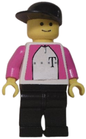 LEGO German Telekom Racing Cyclist - with Torso Stickers minifigure