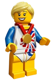 LEGO Flexible Gymnast, Team GB (Minifigure Only without Stand and Accessories) minifigure