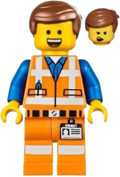 LEGO Emmet - Wide Smile with Teeth and Tongue minifigure