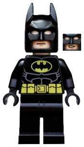 LEGO Batman - Black Suit with Yellow Belt and Crest (Type 2 Cowl, no Cape) minifigure