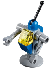 LEGO Classic Space Droid - Light Bluish Gray and Blue with Trans-Yellow Eye (Benny's Droid) minifigure
