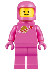 LEGO Classic Space - Dark Pink with Air Tanks and Updated Helmet (Lenny) minifigure