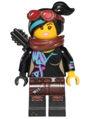 LEGO Lucy Wyldstyle with Black Quiver, Reddish Brown Scarf and Goggles, Open Mouth  Smile / Angry minifigure