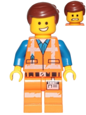 LEGO Emmet - Smile / Scared, Worn Uniform minifigure