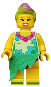 LEGO Hula Lula, The LEGO Movie 2 (Minifigure Only without Stand and Accessories) minifigure