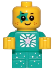 LEGO Sparkle Baby - Dark Turquoise Star Around Eye minifigure