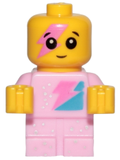 LEGO Sparkle Baby - Dark Pink Lightning Around Eye minifigure
