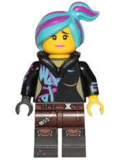 LEGO Lucy Wyldstyle with Hood Folded Down, Raised Eyebrows / Furious minifigure