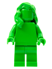 LEGO Everyone is Awesome Bright Green (Monochrome) minifigure