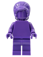 LEGO Everyone is Awesome Dark Purple (Monochrome) minifigure